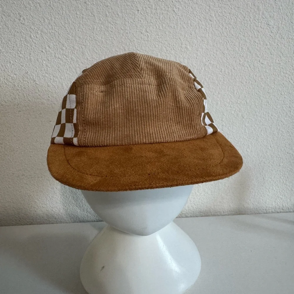 George Tan and White Checkered Cap